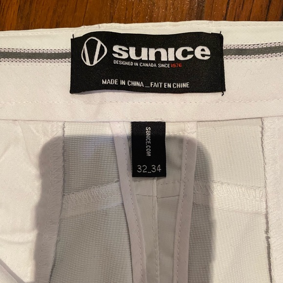 SUNICE Men’s White Pants Sz 32 NWT - Picture 8 of 12